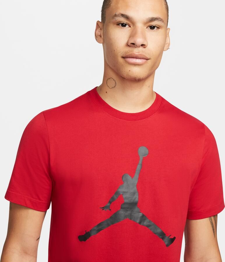 Jordan Jumpman Crew T-Shirt Rood Zwart Red Heren - Foto 2