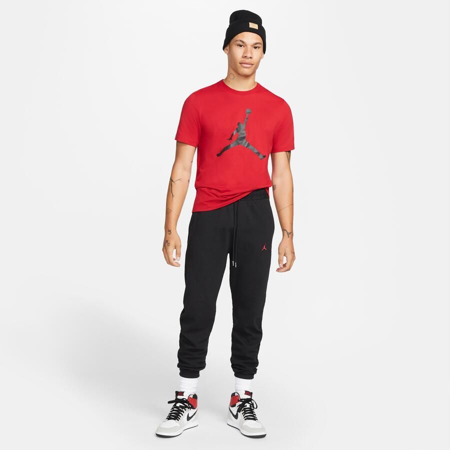 Jordan Jumpman Crew T-Shirt Rood Zwart Red Heren