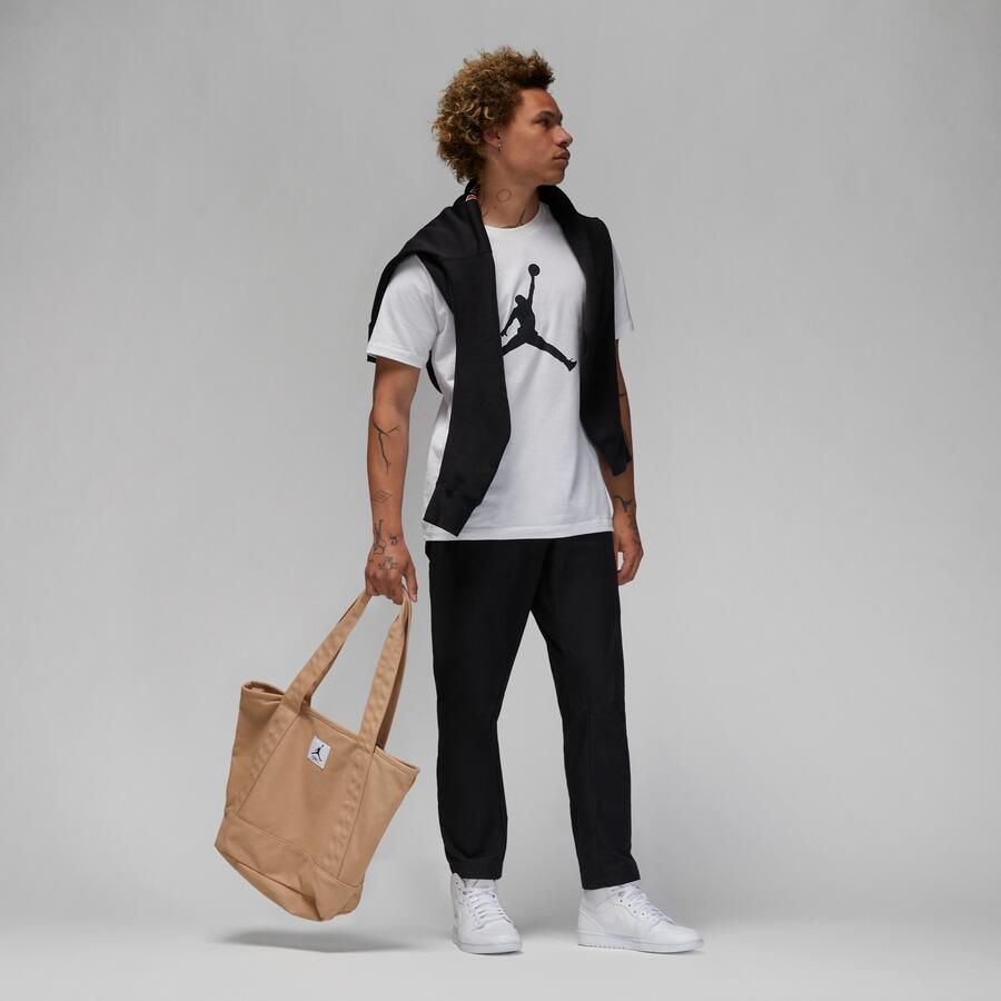 Jordan Jumpman Crew T-Shirt Wit Zwart White Heren - Foto 2
