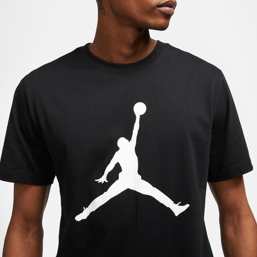 Jordan Zwart Print T-shirt voor Mannen Black Heren - Foto 2