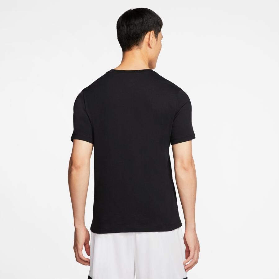 Jordan Zwart Print T-shirt voor Mannen Black Heren - Foto 4