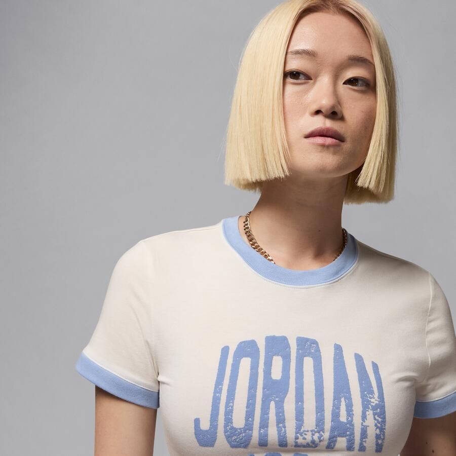 Jordan kort T-shirt met graphic voor dames Wit - Foto 2
