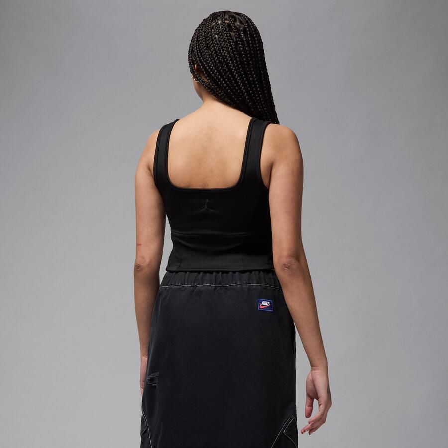 Jordan korte tanktop voor dames Zwart
