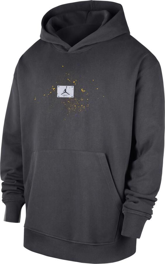 Jordan Los Angeles Lakers Basketball Flight fleece hoodie voor heren Grijs - Foto 3