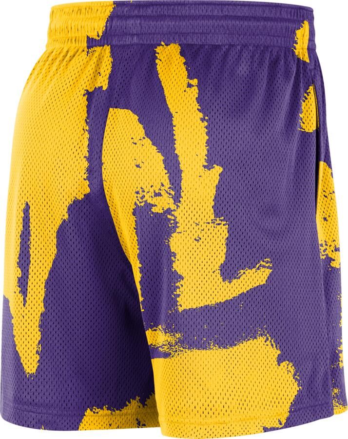 Jordan Los Angeles Lakers Courtside Dri-FIT NBA-trainingsshorts met mesh voor heren Paars