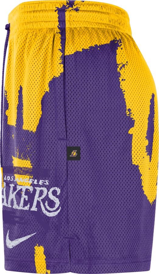 Jordan Los Angeles Lakers Courtside Dri-FIT NBA-trainingsshorts met mesh voor heren Paars - Foto 2