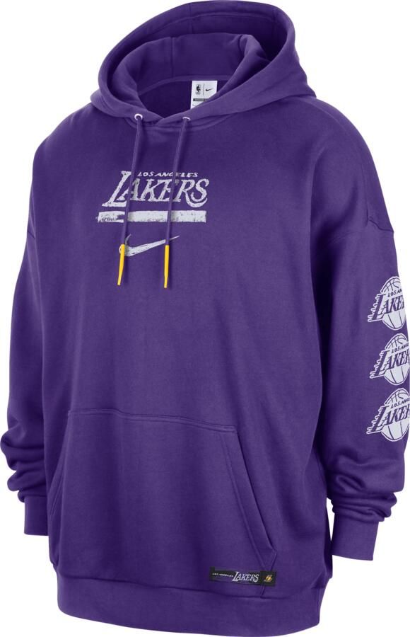 Jordan Los Angeles Lakers Courtside NBA Club Premium hoodie voor heren Paars - Foto 3