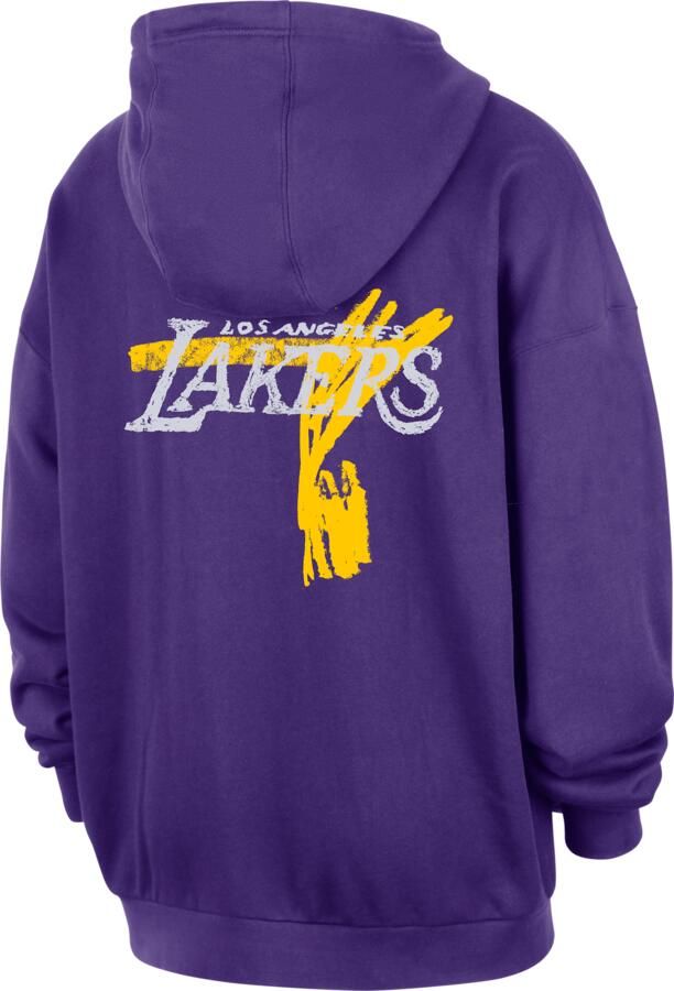 Jordan Los Angeles Lakers Courtside NBA Club Premium hoodie voor heren Paars