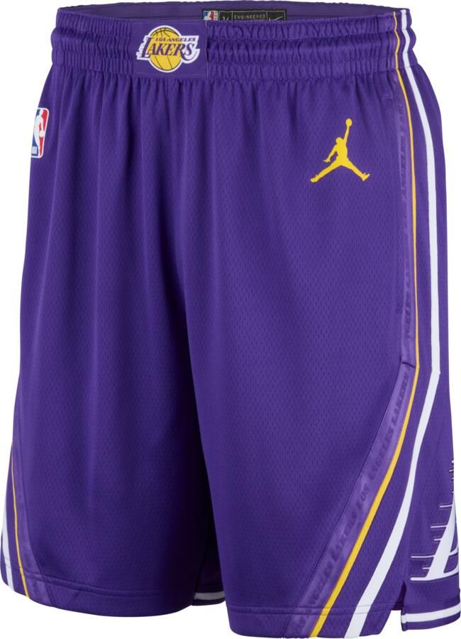 Jordan Los Angeles Lakers Statement Edition Swingman Dri-FIT NBA-herenshorts Paars - Foto 3