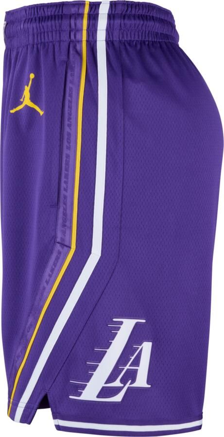 Jordan Los Angeles Lakers Statement Edition Swingman Dri-FIT NBA-herenshorts Paars - Foto 2