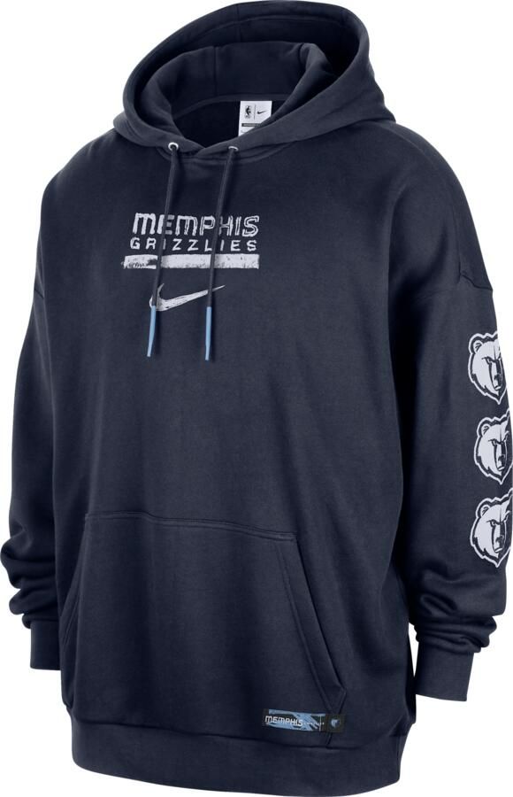 Jordan Memphis Grizzlies Courtside NBA Club Premium hoodie voor heren Blauw - Foto 3