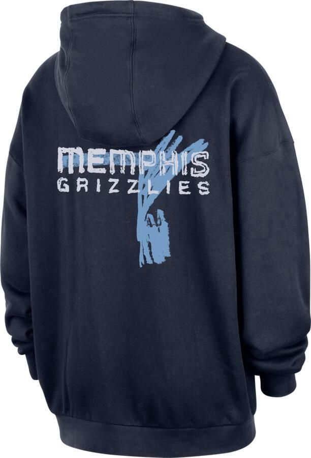 Jordan Memphis Grizzlies Courtside NBA Club Premium hoodie voor heren Blauw