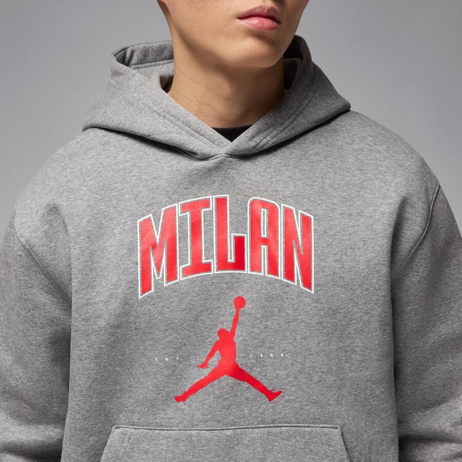 Jordan Milan fleecehoodie voor heren Grijs - Foto 3