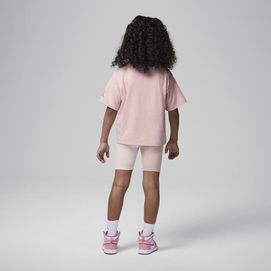 Jordan Mini Me bikeshortsset voor kleuters Roze - Foto 3