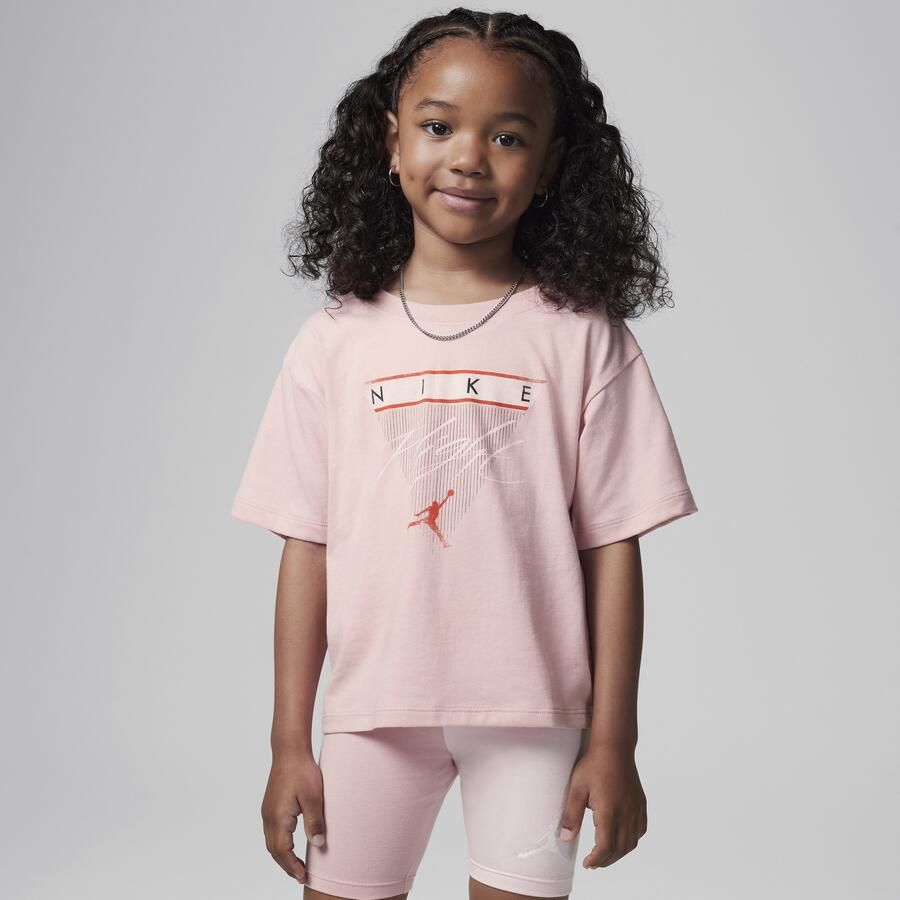 Jordan Mini Me bikeshortsset voor kleuters Roze