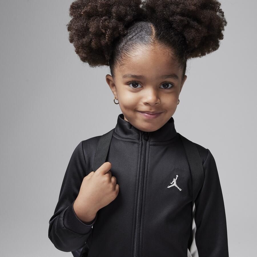 Jordan 'Mini Me' knit trainingspak voor peuters Zwart