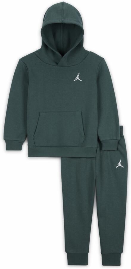 Jordan MJ Brooklyn Fleece tweedelige hoodieset met trui voor baby's (12-24 maanden) Groen
