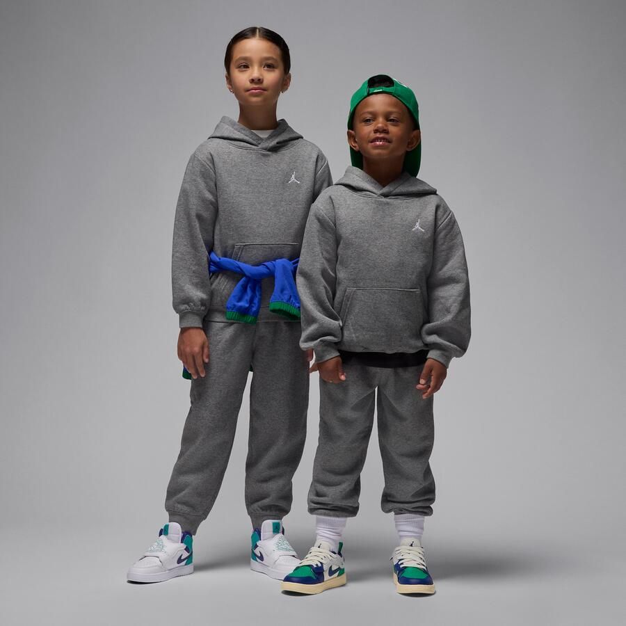 Jordan MJ Brooklyn Fleece tweedelige hoodieset voor kleuters Grijs - Foto 4