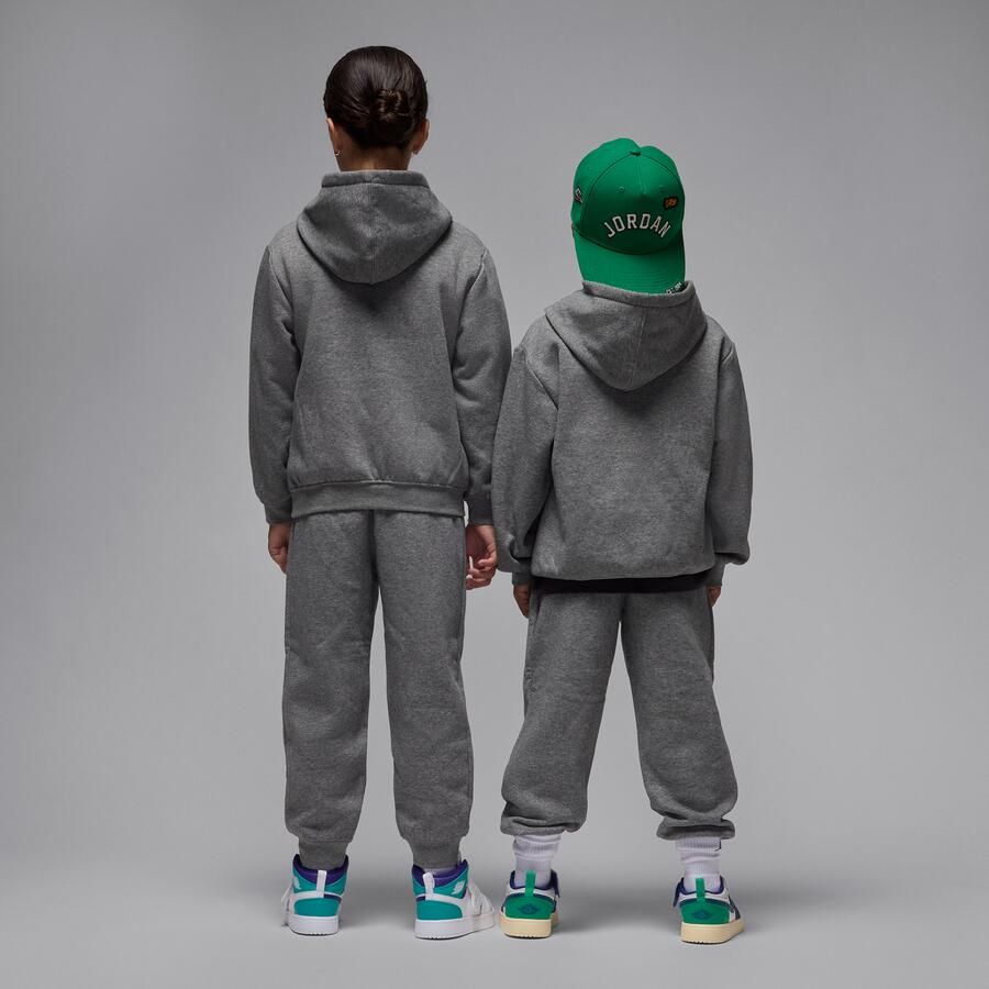 Jordan MJ Brooklyn Fleece tweedelige hoodieset voor kleuters Grijs