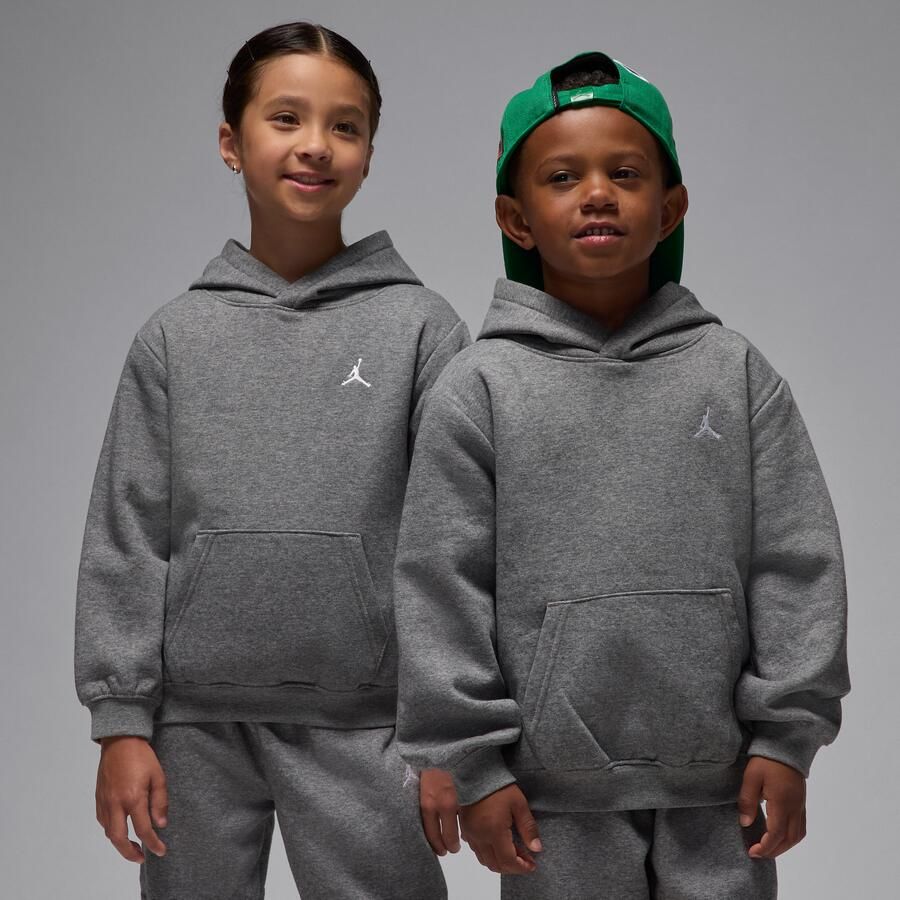 Jordan MJ Brooklyn Fleece tweedelige hoodieset voor kleuters Grijs - Foto 2