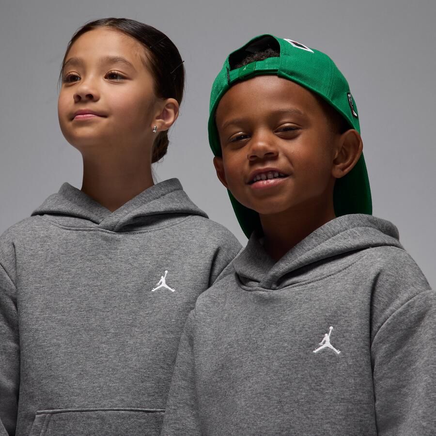 Jordan MJ Brooklyn Fleece tweedelige hoodieset voor kleuters Grijs - Foto 3