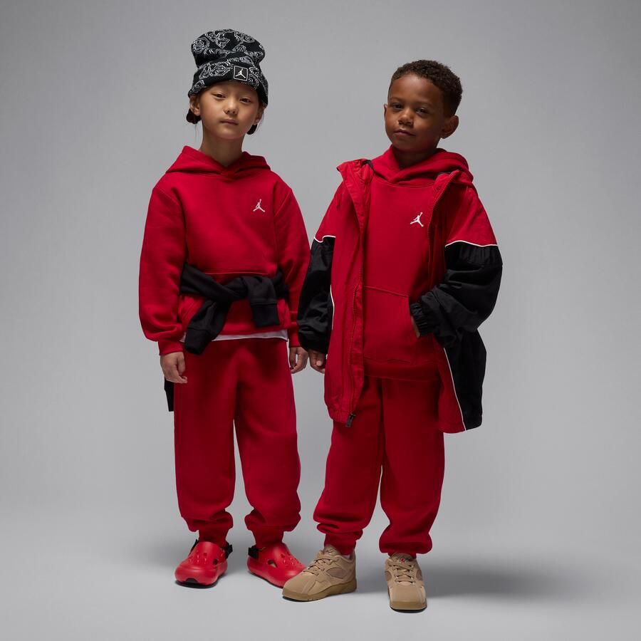 Jordan MJ Brooklyn Fleece tweedelige hoodieset voor kleuters Rood - Foto 4