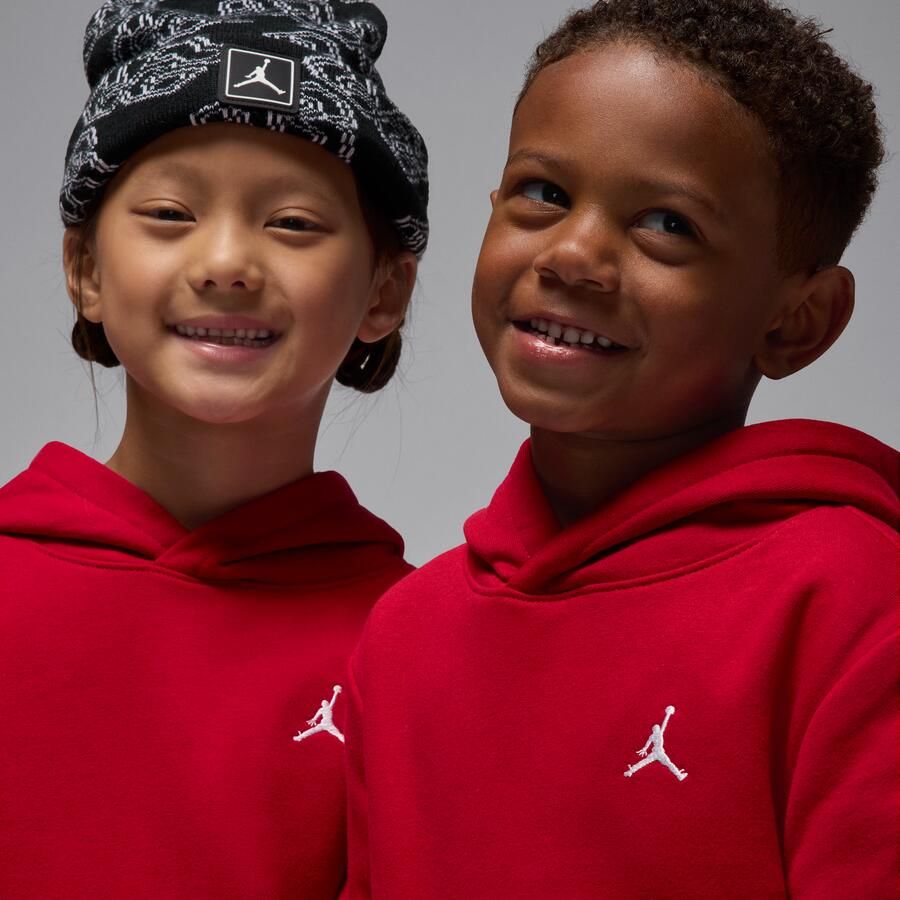 Jordan MJ Brooklyn Fleece tweedelige hoodieset voor kleuters Rood - Foto 3