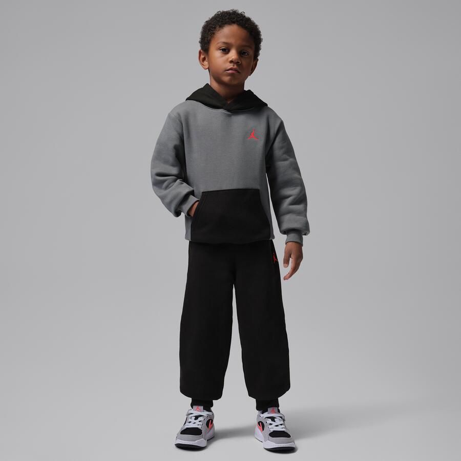 Jordan MJ Brooklyn Fleece tweedelige hoodieset voor kleuters Zwart - Foto 4
