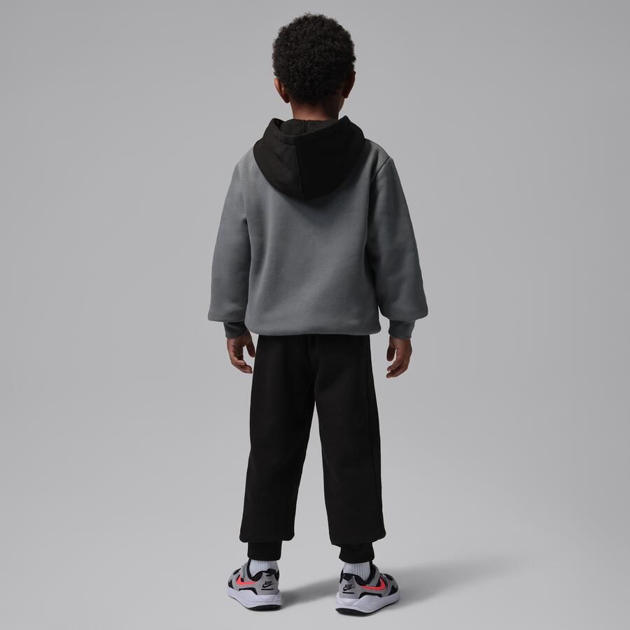 Jordan MJ Brooklyn Fleece tweedelige hoodieset voor kleuters Zwart
