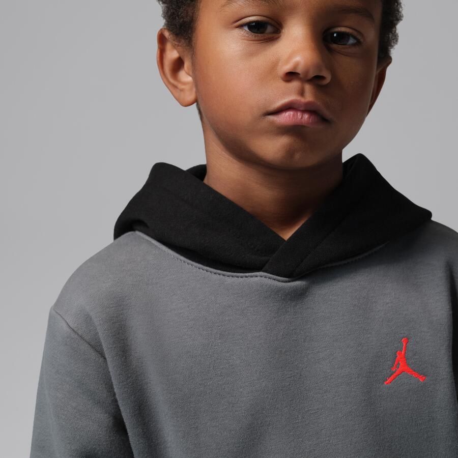 Jordan MJ Brooklyn Fleece tweedelige hoodieset voor kleuters Zwart - Foto 3