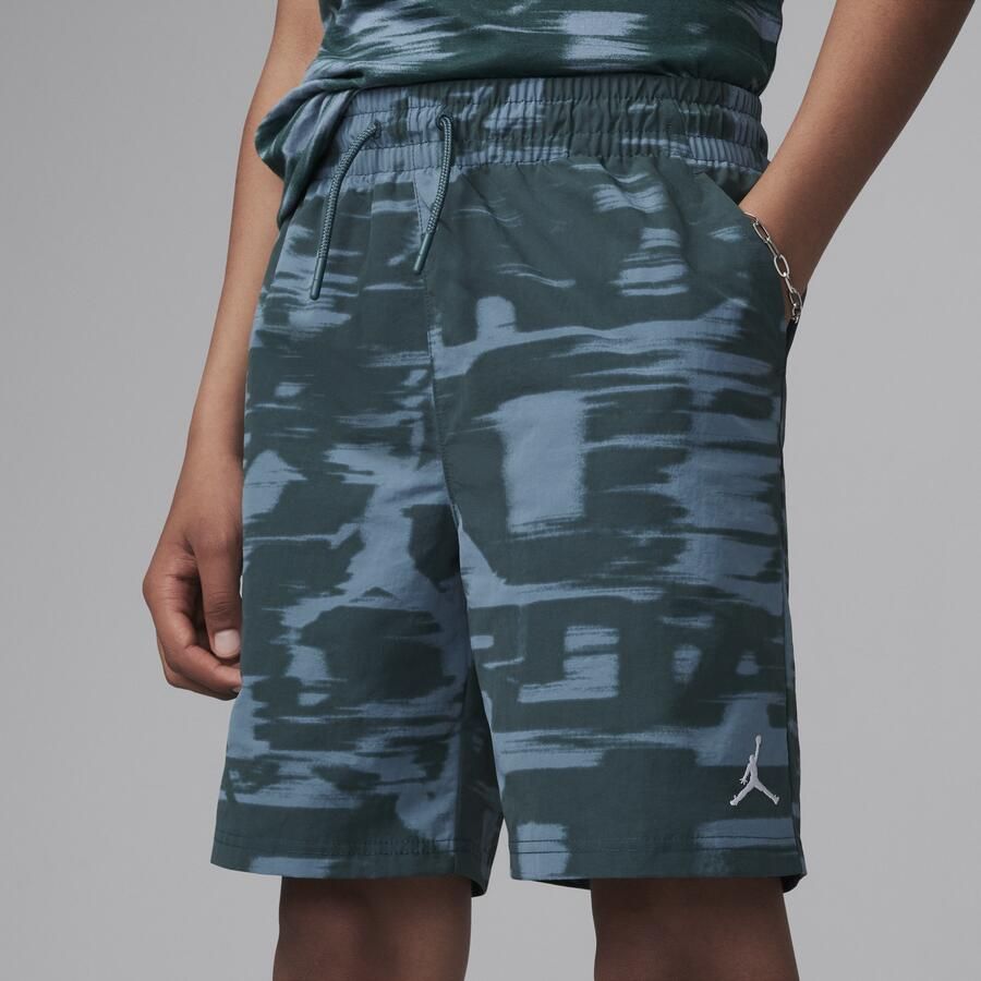 Jordan MJ Flight MVP geweven kindershorts met print Groen - Foto 4