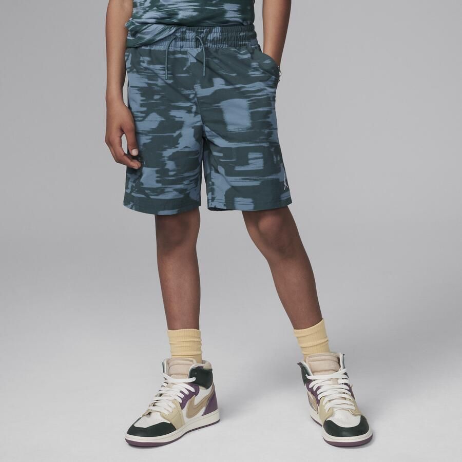 Jordan MJ Flight MVP geweven kindershorts met print Groen - Foto 3