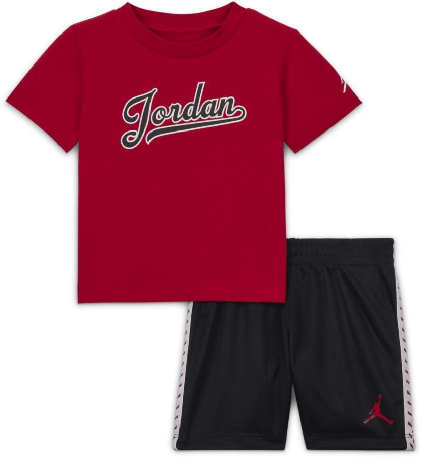 Jordan MJ Flight MVP set met shorts van mesh voor baby s (12-24 maanden) Zwart
