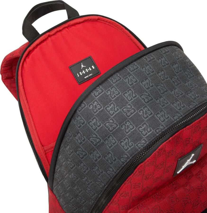 Jordan Monogram Backpack rugzak (20 liter) Rood