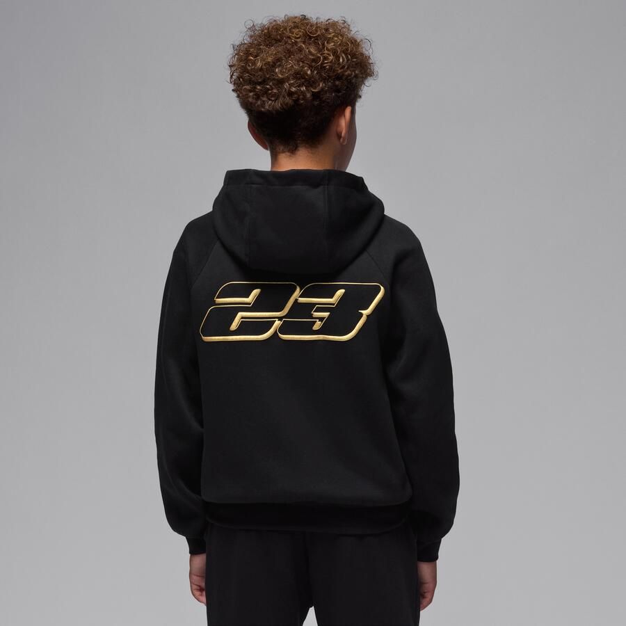 Jordan Mountainside fleecehoodie voor kids Zwart