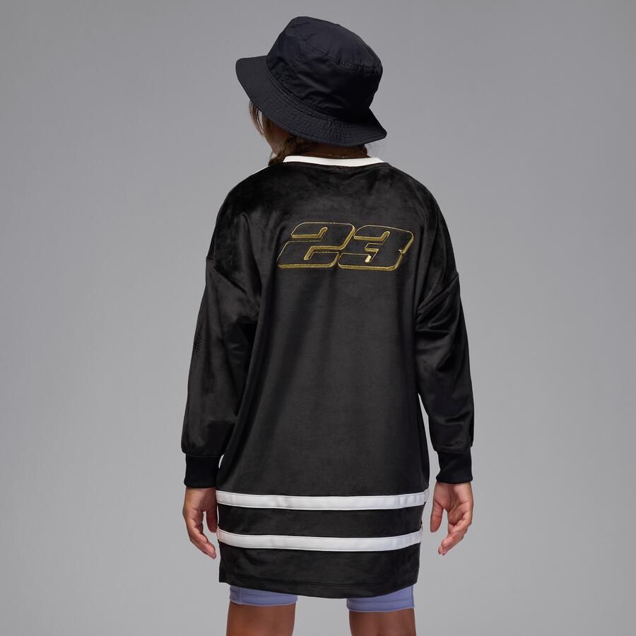 Jordan Mountainside jurk van velours voor kids Zwart