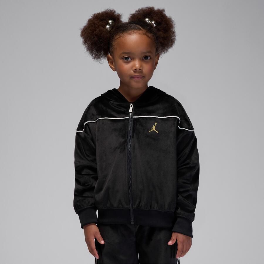 Jordan Mountainside tweedelige set van velours voor kleuters Zwart - Foto 2