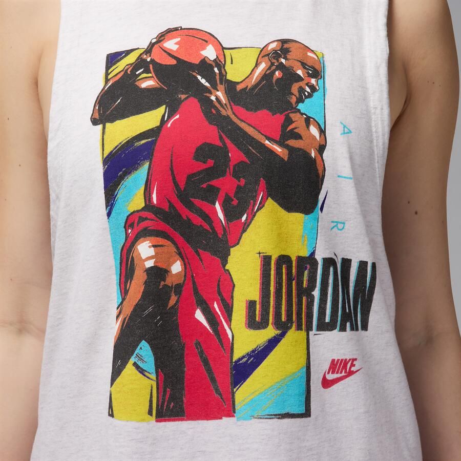 Jordan mouwloos T-shirt met graphic voor dames Bruin - Foto 3