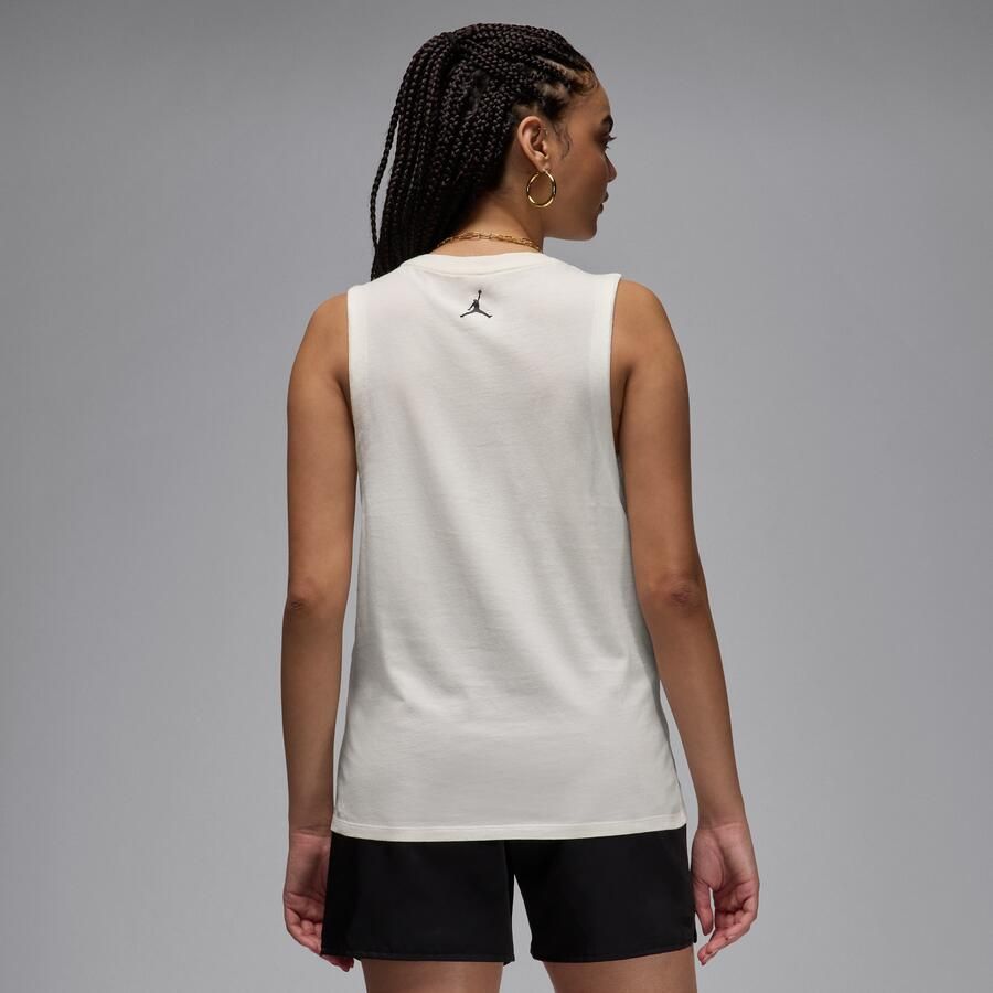 Jordan mouwloos T-shirt met graphic voor dames Wit