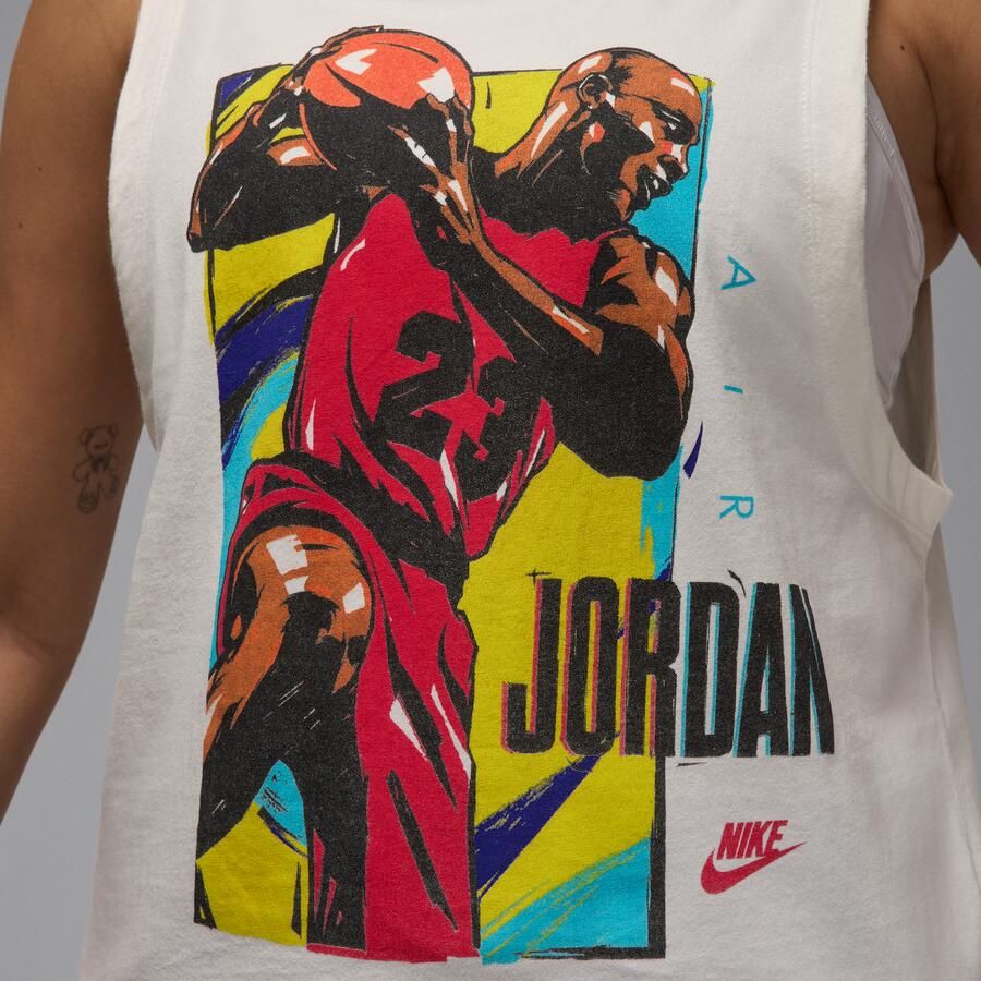 Jordan mouwloos T-shirt met graphic voor dames Wit - Foto 3