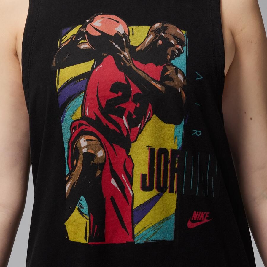 Jordan mouwloos T-shirt met graphic voor dames Zwart - Foto 3