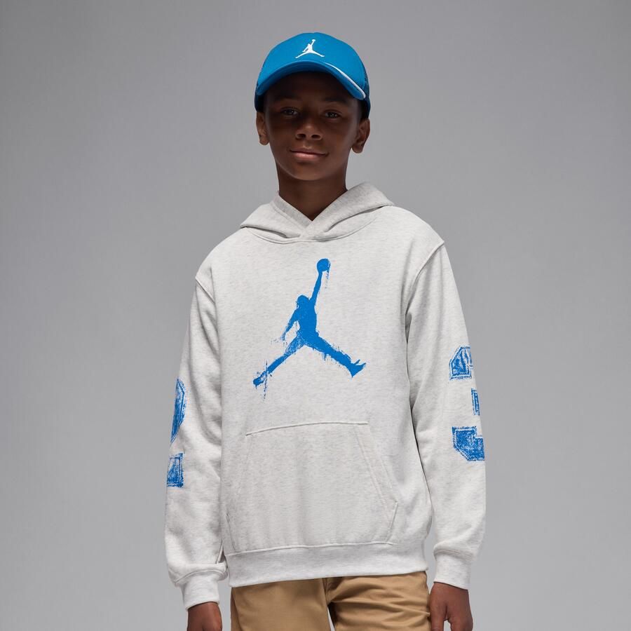 Jordan MVP Jumpman hoodie van fleece voor kids Bruin - Foto 4