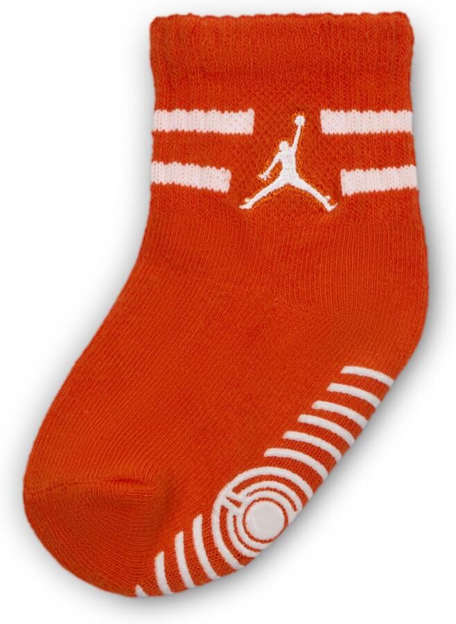 Jordan MVP sokken met anti-slip voor baby's en peuters (12-24 maanden 3 paar) Zwart