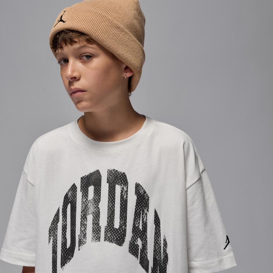 Jordan MVP T-shirt met tekstlogo voor kids Wit - Foto 2