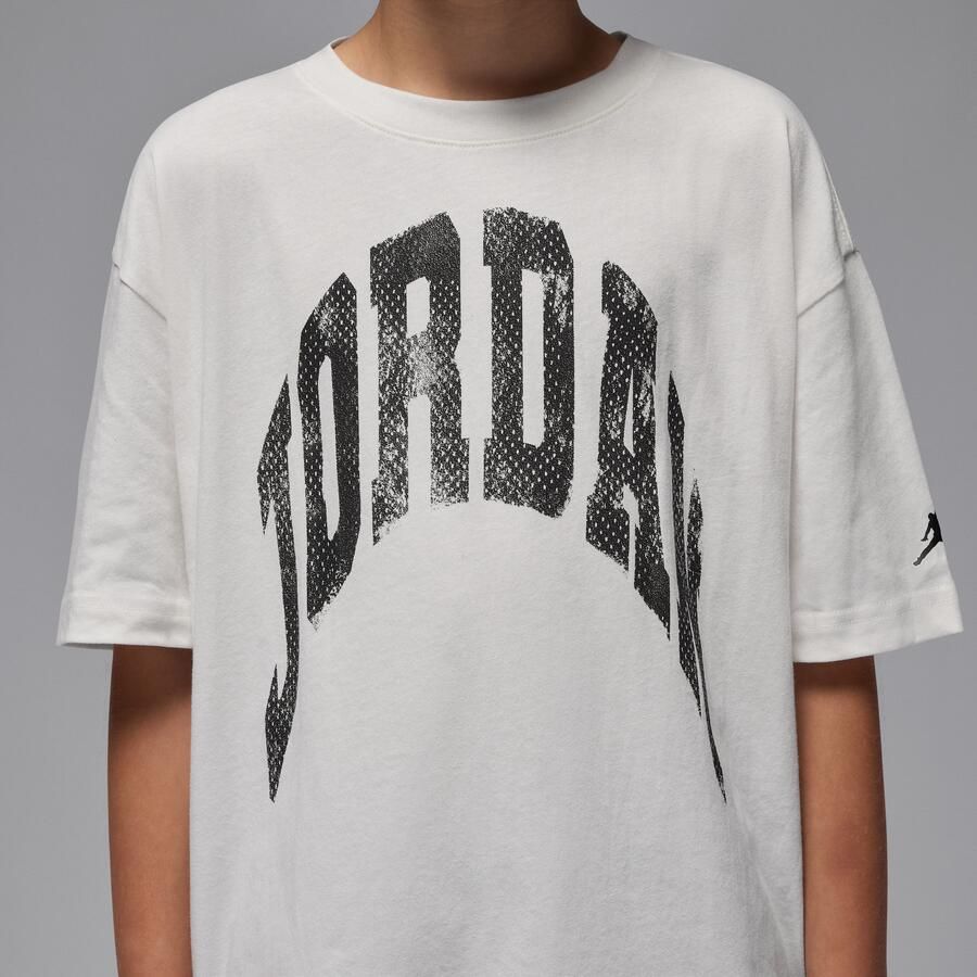 Jordan MVP T-shirt met tekstlogo voor kids Wit - Foto 3