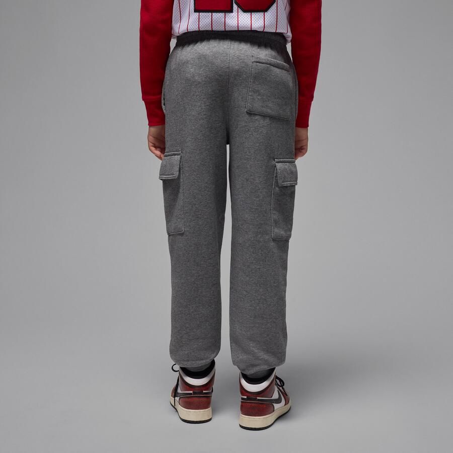 Jordan My Brooklyn Essentials cargobroek van fleece voor kids Grijs