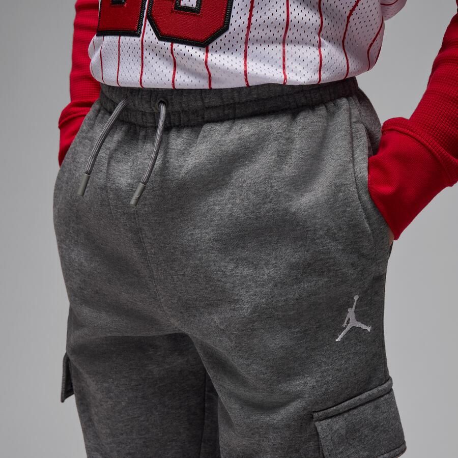 Jordan My Brooklyn Essentials cargobroek van fleece voor kids Grijs - Foto 2