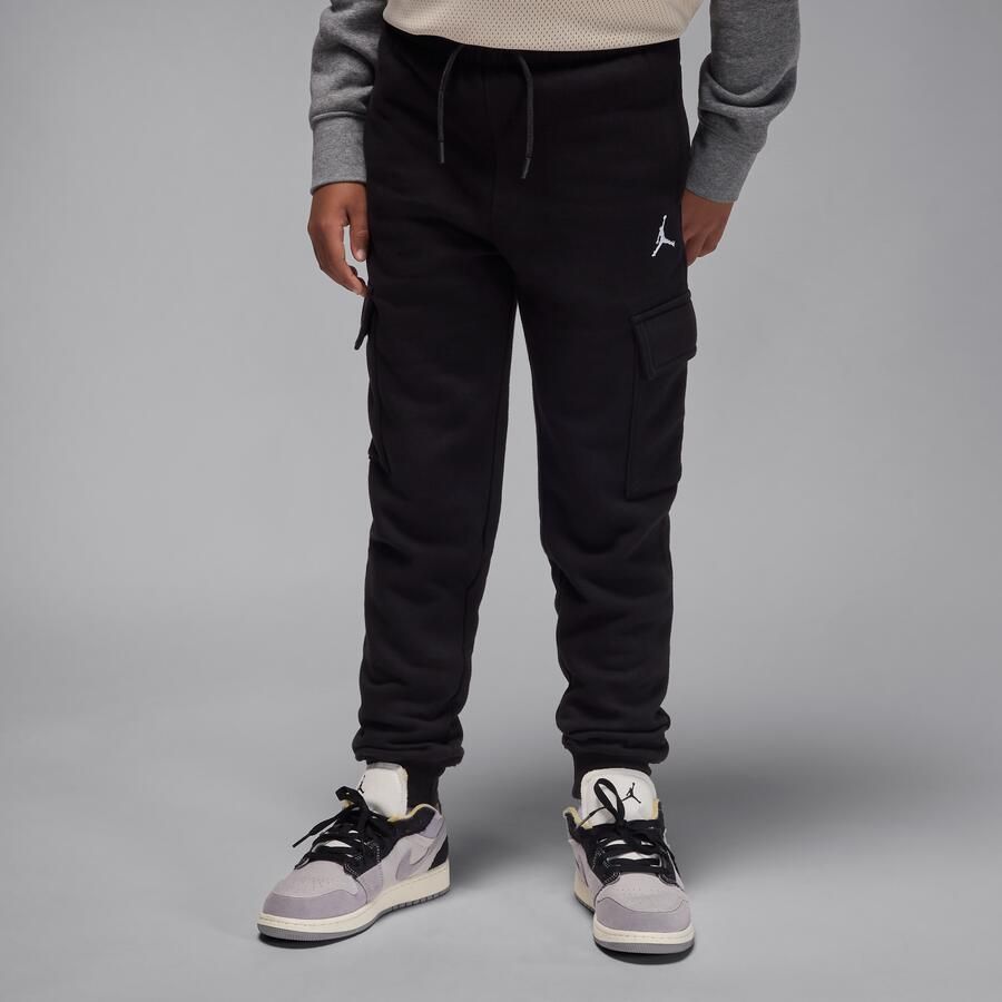 Jordan My Brooklyn Essentials cargobroek van fleece voor kids Zwart - Foto 4