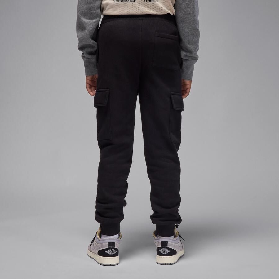 Jordan My Brooklyn Essentials cargobroek van fleece voor kids Zwart