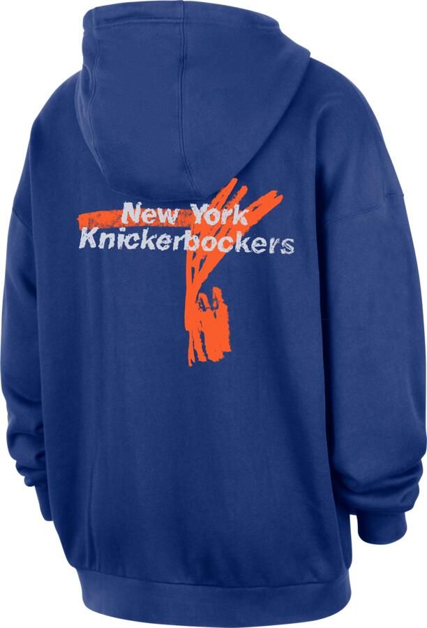 Jordan New York Knicks Courtside NBA Club Premium hoodie voor heren Blauw